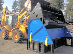 Relative size of the Desite SLG-108VFRB Topsoil Screener