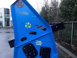 Screen deck can be adusted to 30 degrees.